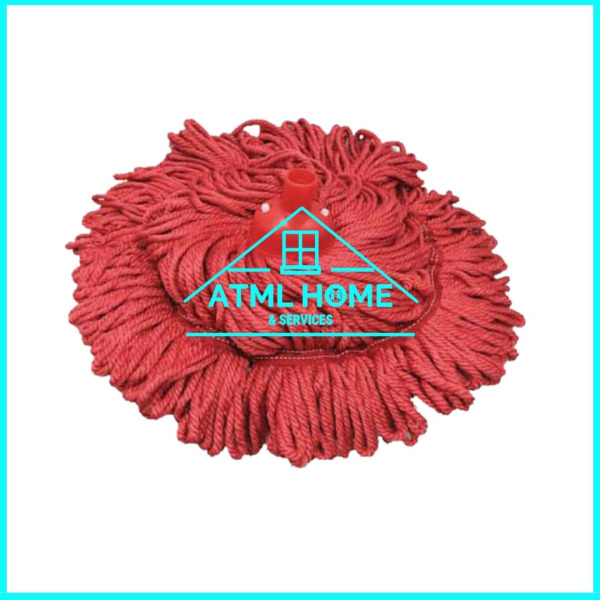 MICROFIBER CIRCULAR MOP - RED