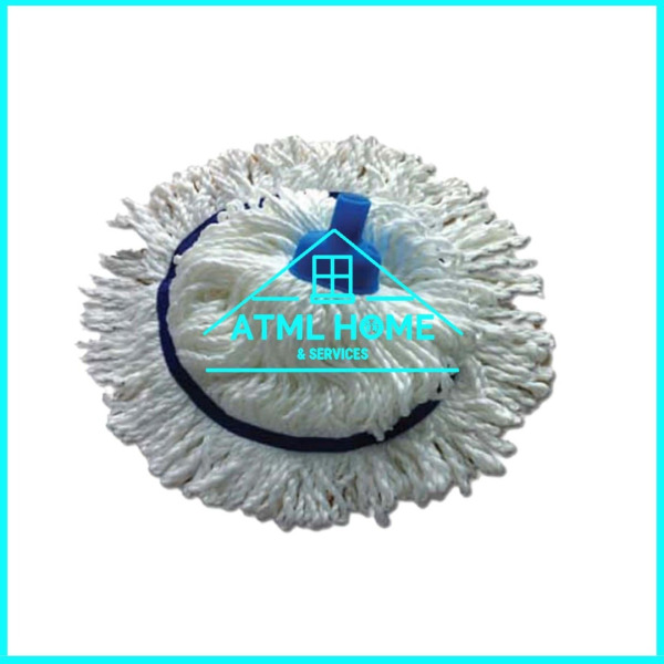 MICROFIBER CIRCULAR MOP - WHTE